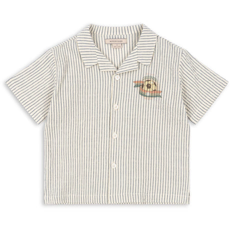 Konges Sløjd Stripe Bluie Elliot Ss Skjorte GOTS