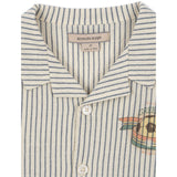 Konges Sløjd Stripe Bluie Elliot Ss Skjorte GOTS