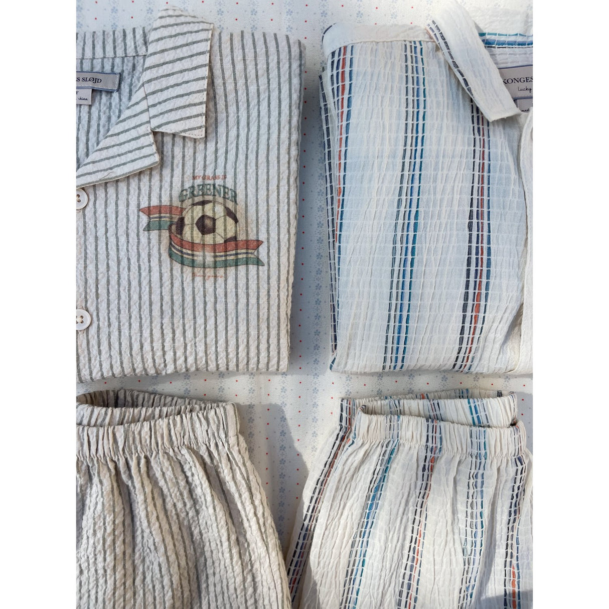 Konges Sløjd Stripe Bluie Elliot Ss Skjorte GOTS