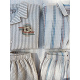 Konges Sløjd Stripe Bluie Elliot Ss Skjorte GOTS