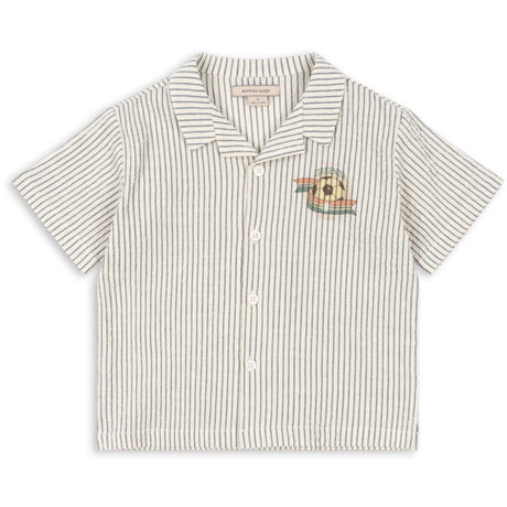 Konges Sløjd Stripe Bluie Elliot Ss Skjorte GOTS