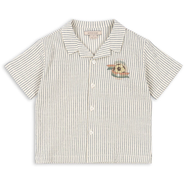 Konges Sløjd Stripe Bluie Elliot Ss Skjorte GOTS