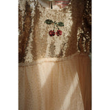 Konges Sløjd Gold Blush Starla Puff Sleeve Kjole