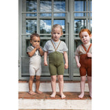 Silly Silas Olive Striped Shorty Tights Med Seler