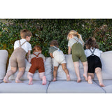 Silly Silas Olive Striped Shorty Tights Med Seler