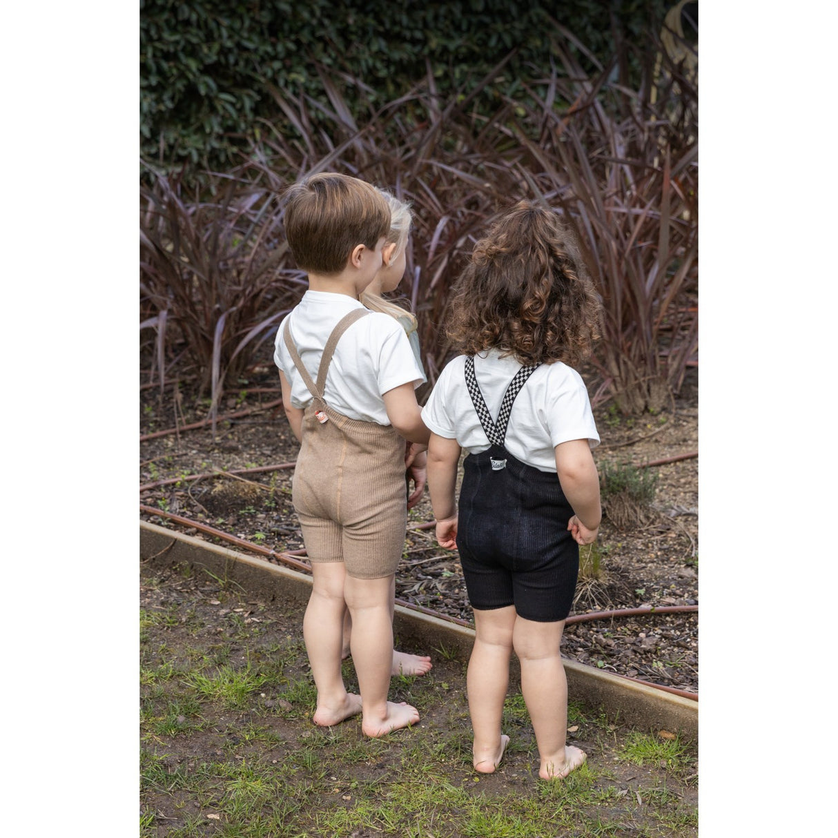 Silly Silas Classic Black Checked Shorty Tights Med Seler