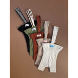 Silly Silas Olive Striped Shorty Tights Med Seler