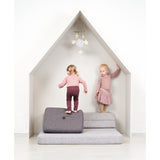 by KlipKlap 3 Fold Sofa Multi Grey With Grey KK XL Soft 140 Cm