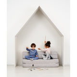 by KlipKlap 3 Fold Sofa Multi Grey With Grey KK XL Soft 140 Cm