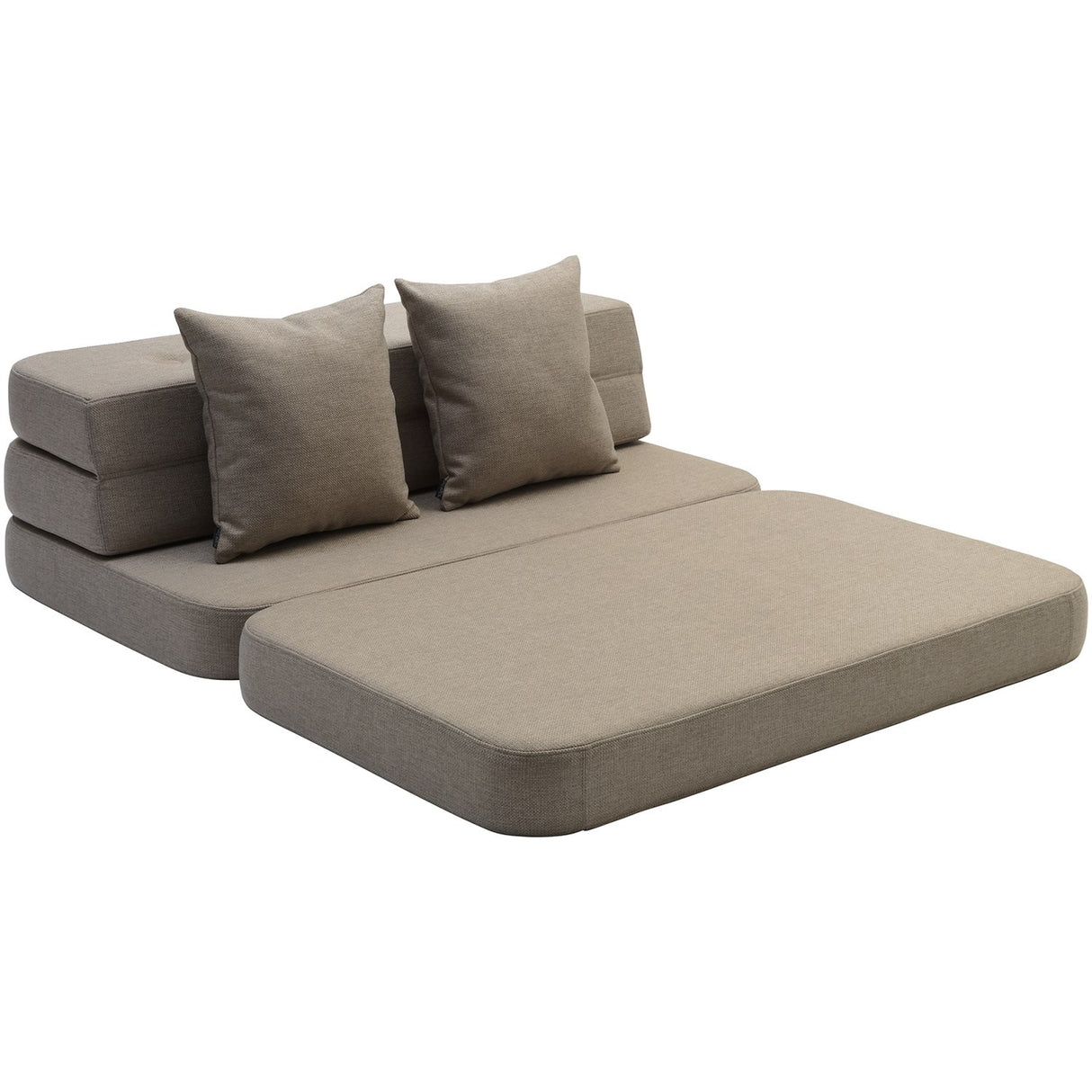 by KlipKlap 3 Fold Sofa Sand With Sand KK 120 Cm