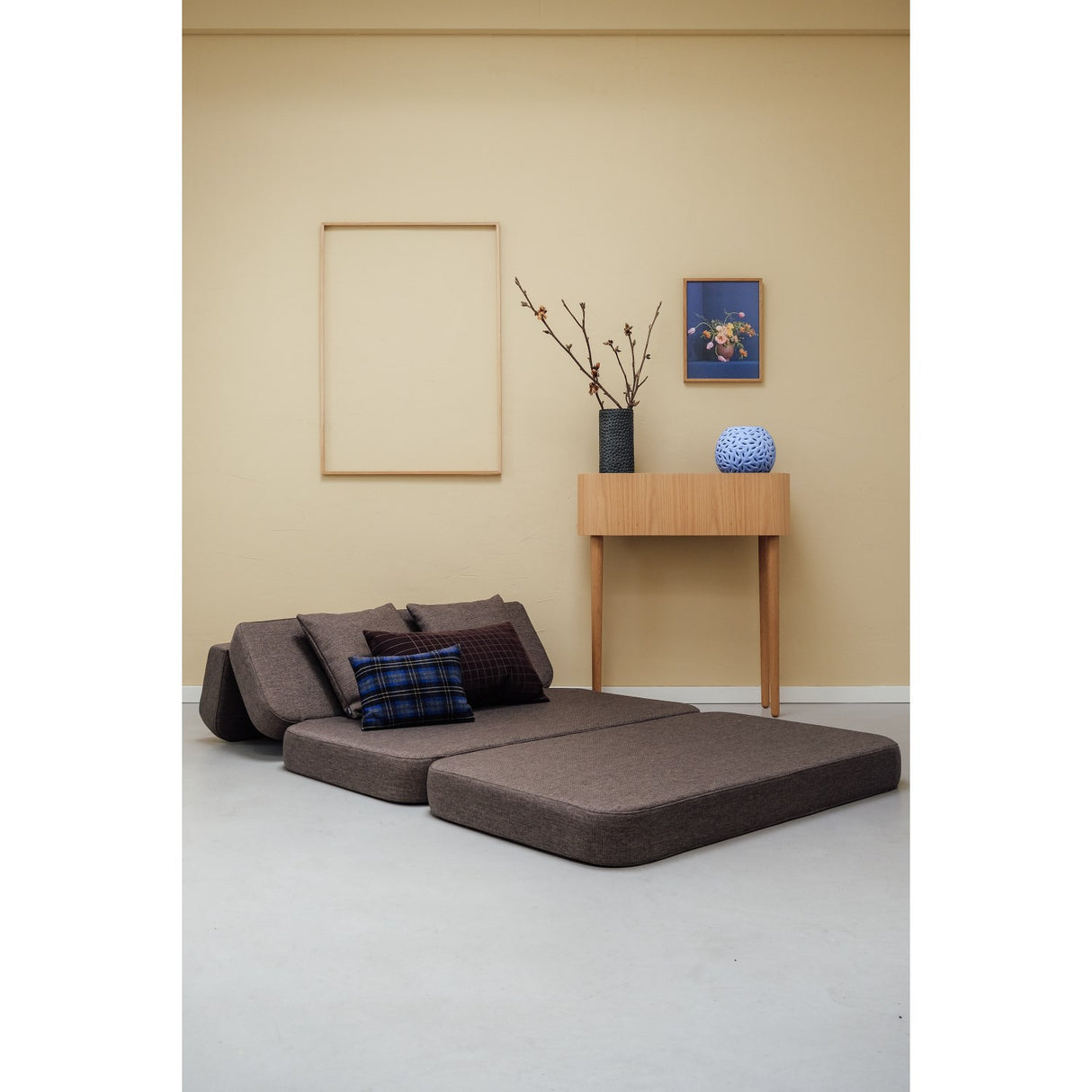 by KlipKlap by KlipKlap Beige With Sand KK 3 Fold Single Brown With Sand KK 3 Fold Sofa 120 Cm