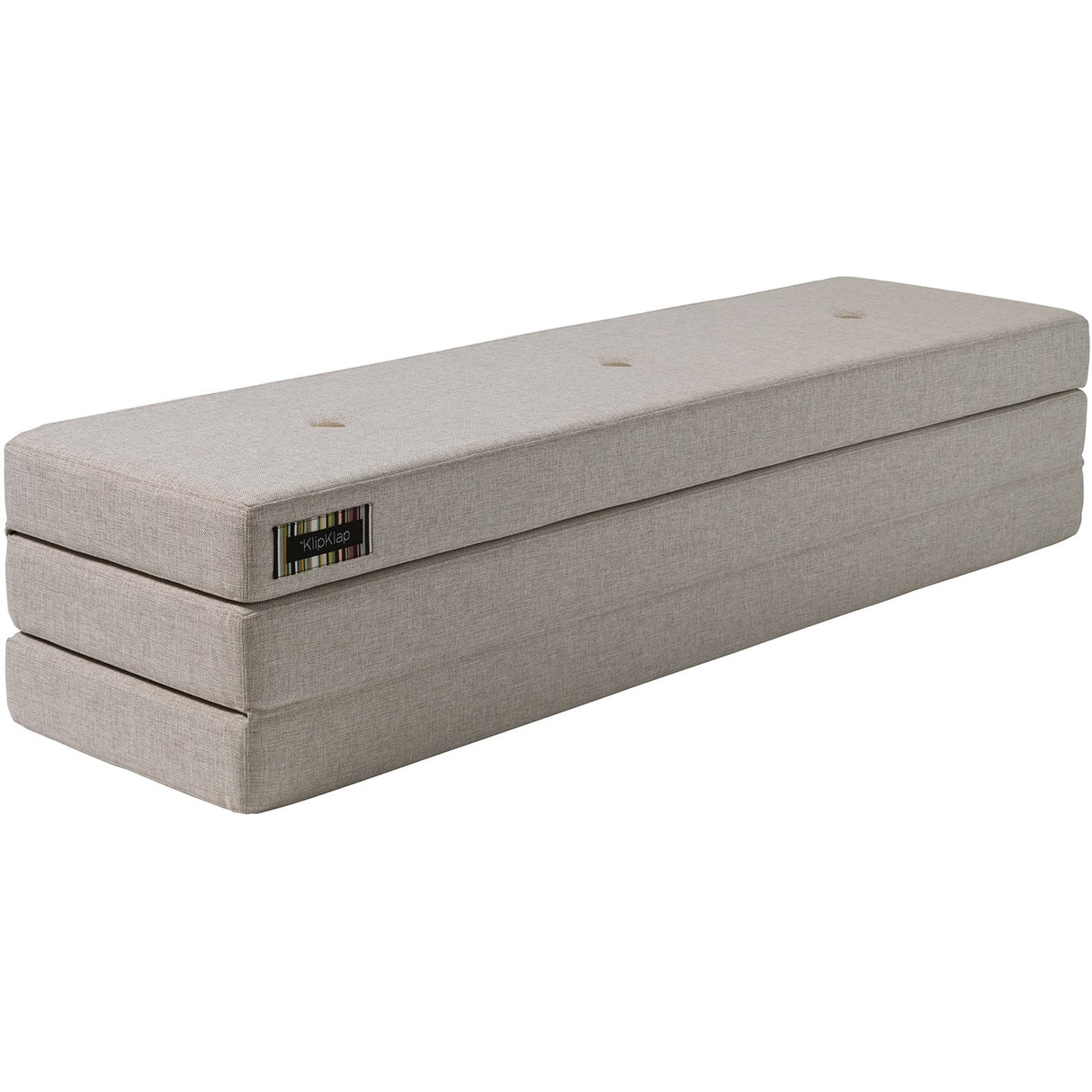 by KlipKlap Foldemadras Beige With Sand KK 3 Fold 180 Cm