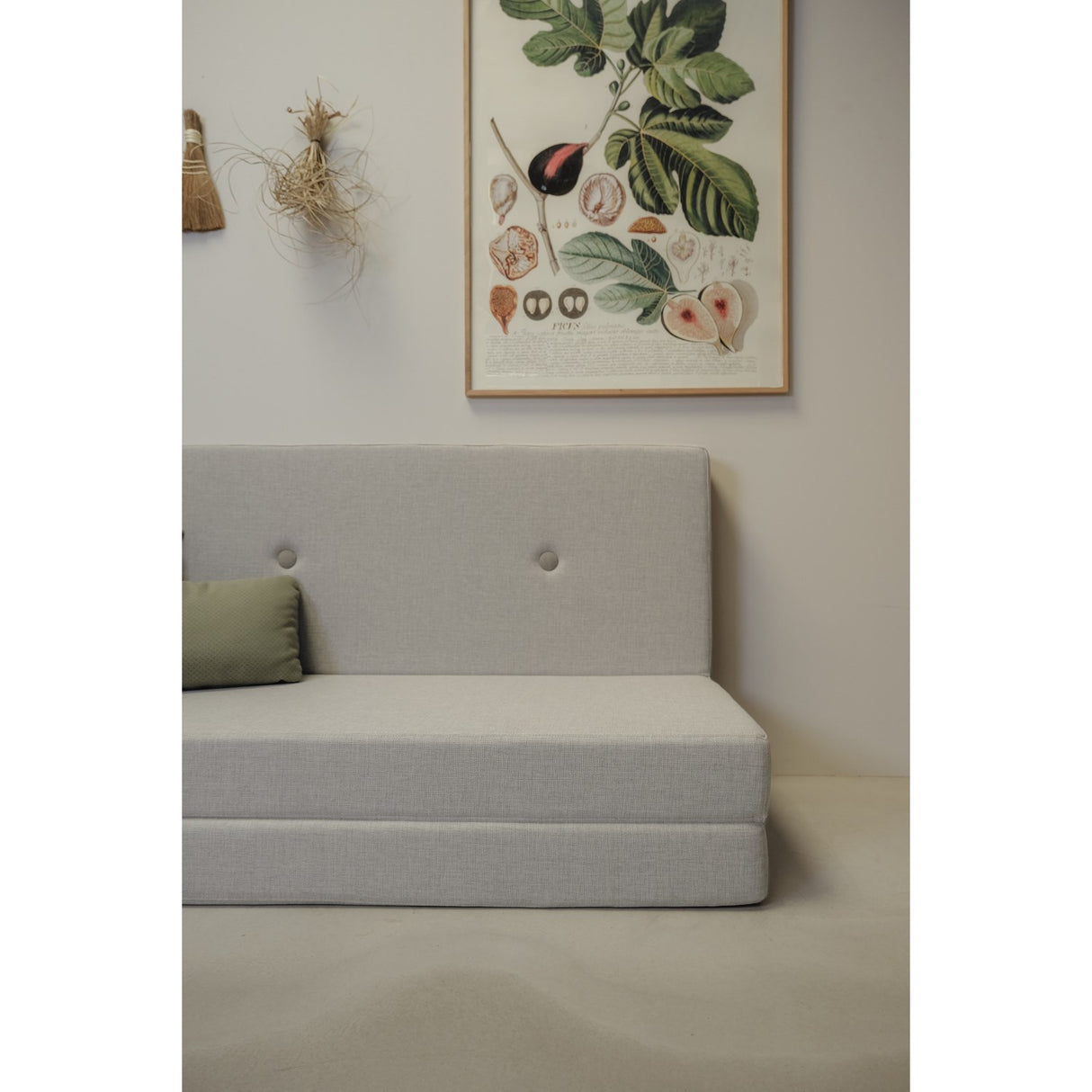 by KlipKlap Foldemadras Beige With Sand KK 3 Fold 180 Cm