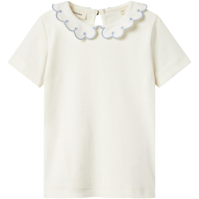 Lil'Atelier Coconut Milk Zen Blue Nmffundo Ss Slim Top Lil