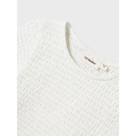Lil'Atelier Coconut Milk Nmfjacoba Ss Kort Slim Top Lil