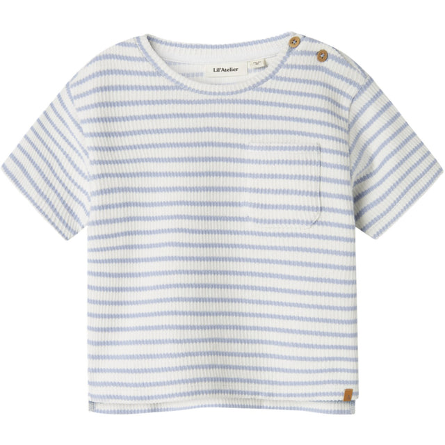 Lil'Atelier Zen Blue Nmmtadeo Ss Loose Top Lil