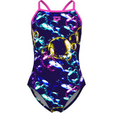 Arena Multi Girl Soap Bubbles Badedragt Light Drop Back