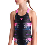 Arena Black Multi Girl Rhythm Badedragt V Back L