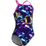 Arena Multi Girl Soap Bubbles Badedragt Light Drop Back