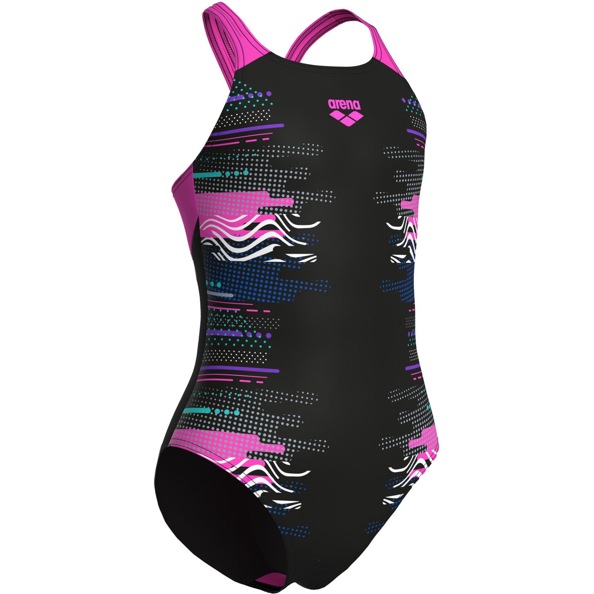 Arena Black Multi Girl Rhythm Badedragt V Back L