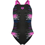 Arena Black Multi Girl Rhythm Badedragt V Back L