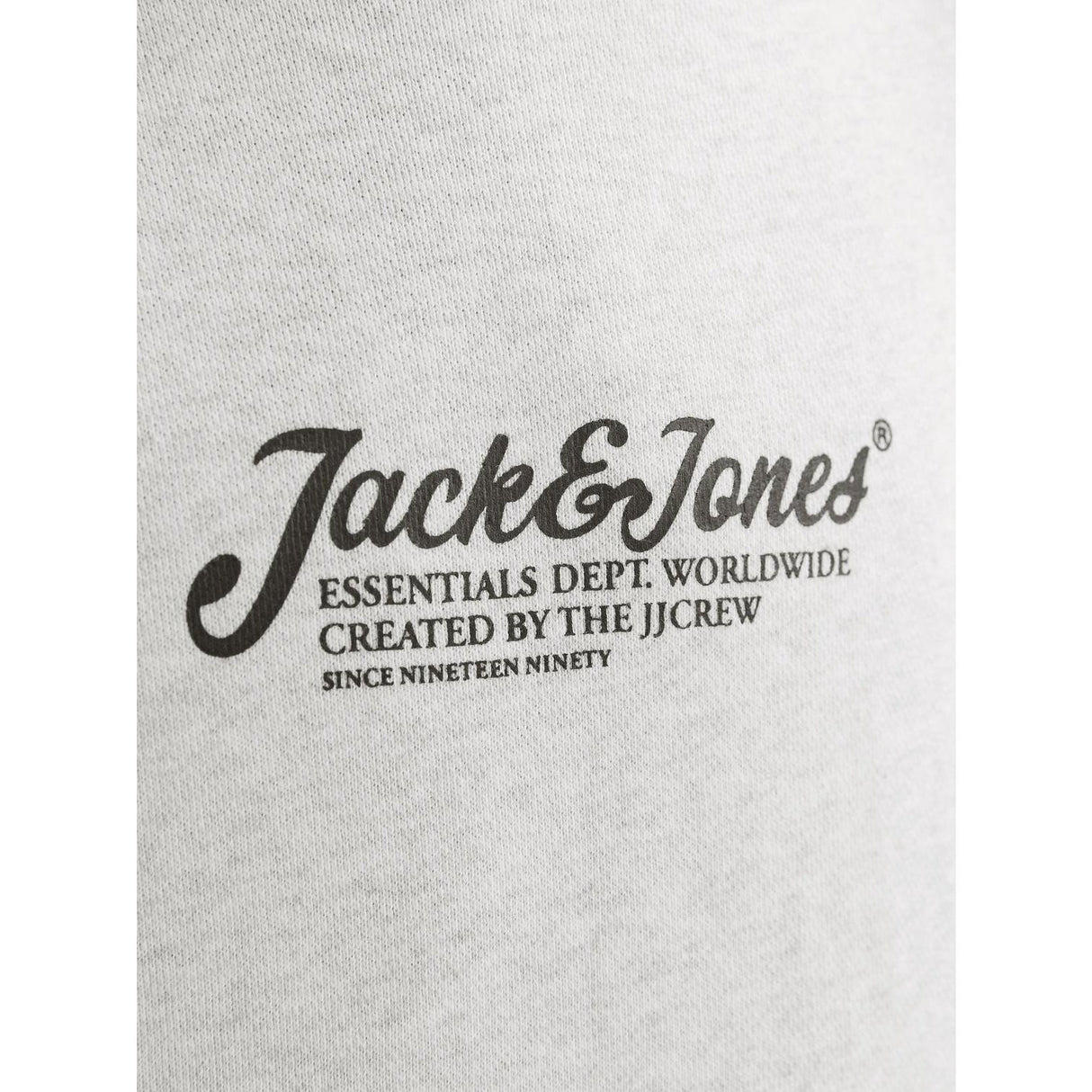 Jack & Jones Junior White Melange Jjbeau Sweat Hætte Jnr