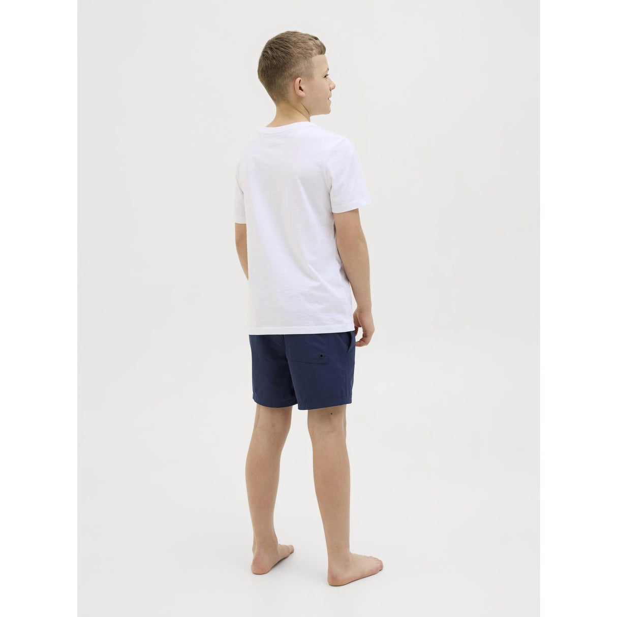 Jack & Jones Junior Navy Blazer Jpstmaui Jjswim Db Wb Neon Akm Jnr