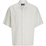 Jack & Jones Junior Antique White Jorparos Oversized Skjorte Ss Jnr