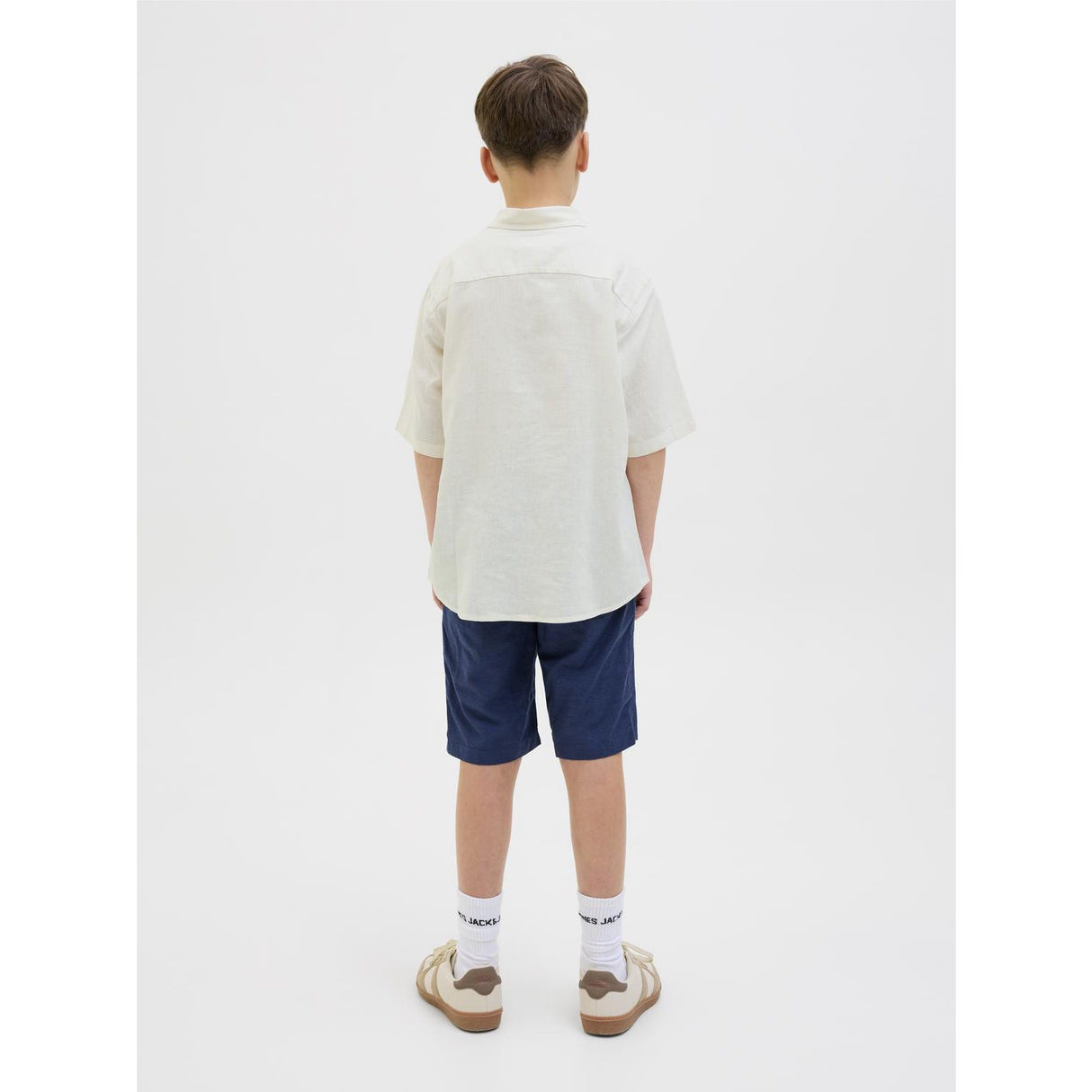 Jack & Jones Junior Antique White Jorparos Oversized Skjorte Ss Jnr