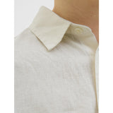 Jack & Jones Junior Antique White Jorparos Oversized Skjorte Ss Jnr