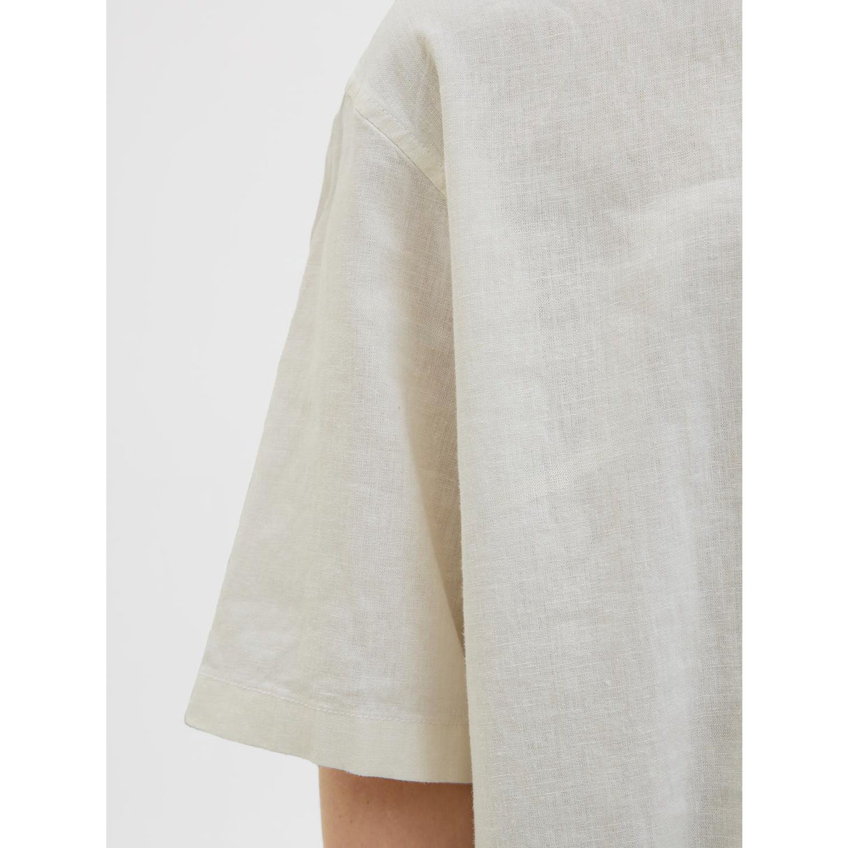 Jack & Jones Junior Antique White Jorparos Oversized Skjorte Ss Jnr