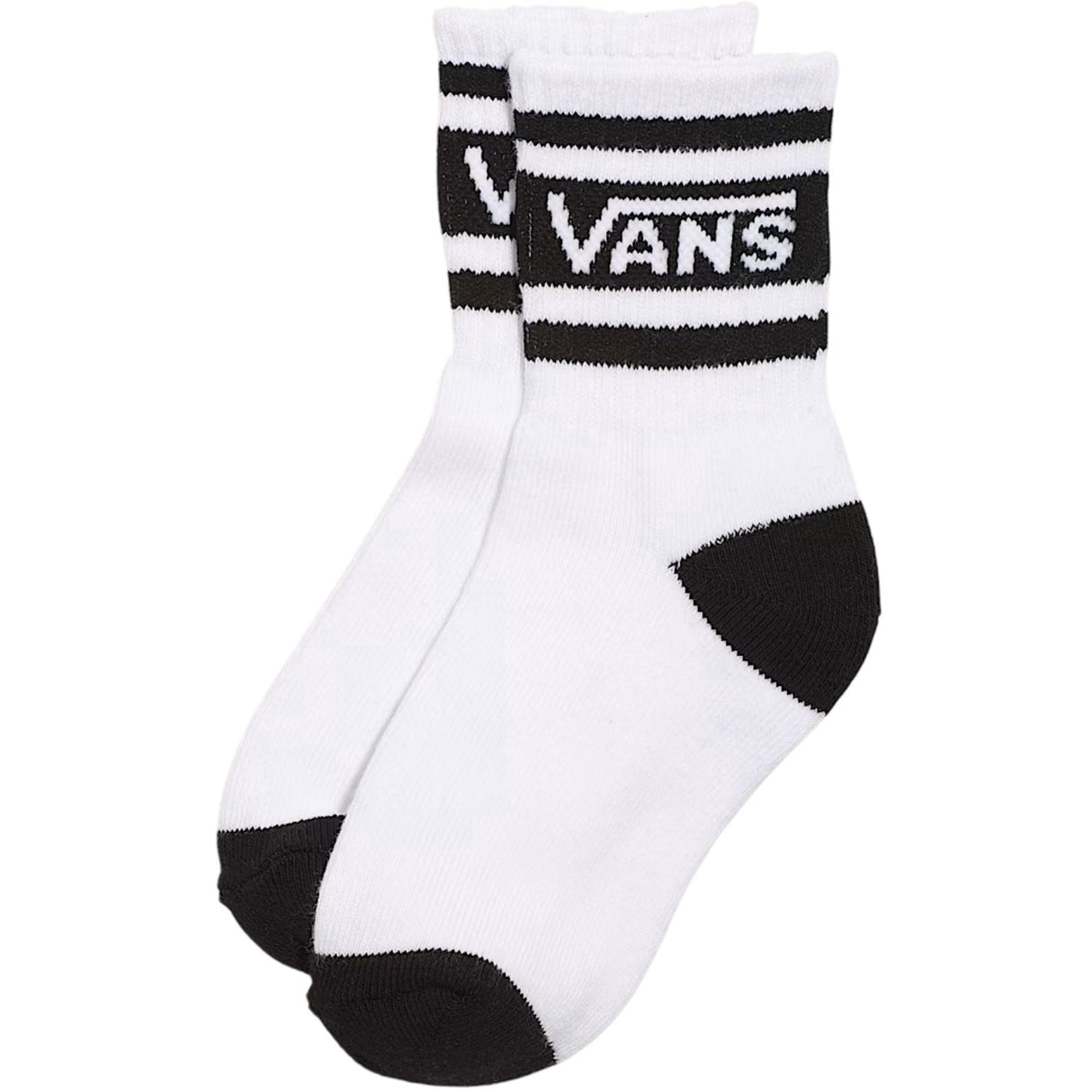 VANS White/Black Drop V Crew Strømper