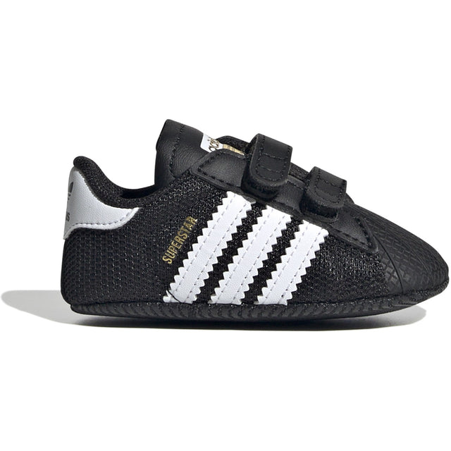 adidas Originals Core Black/Ftwr White/Gold Met. Superstar Crib Sneakers
