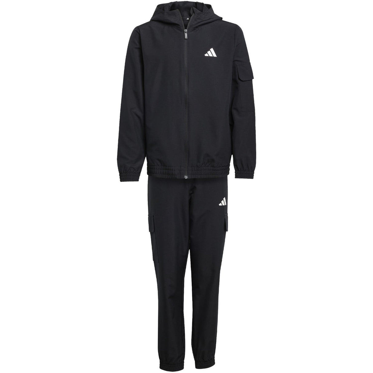adidas Originals Black/White J Wv Cargo Tracksuit