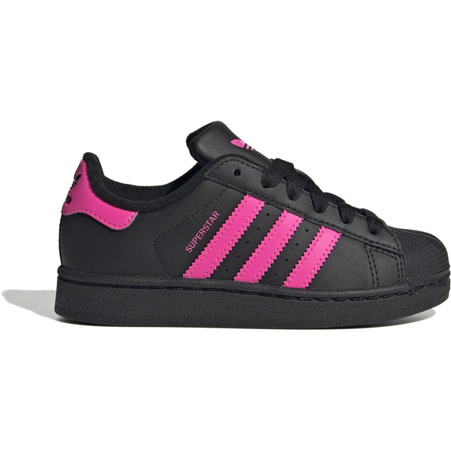 adidas Originals Core Black/Lucid Pink/Core Black Superstar Ii C Sneakers