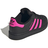adidas Originals Core Black/Lucid Pink/Core Black Superstar Ii C Sneakers