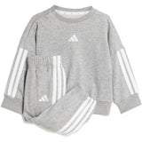 adidas Originals Medium Grey Heather/White I 3S Ft Jog 240 Sweat Sæt