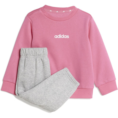 adidas Originals Pink Fusion/White I Lin Fl Jog Sweat Sæt