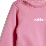 adidas Originals Pink Fusion/White I Lin Fl Jog Sweat Sæt