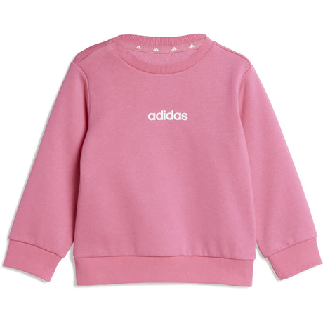 adidas Originals Pink Fusion/White I Lin Fl Jog Sweat Sæt