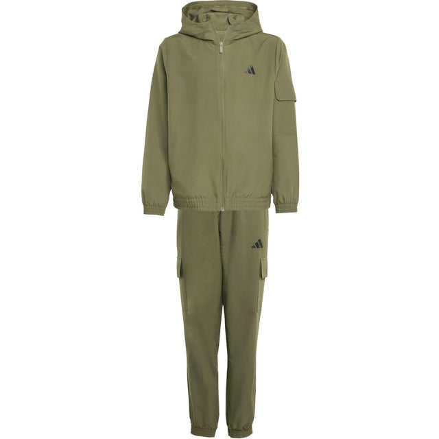 adidas Originals Olive Strata/White J Wv Cargo Tracksuit