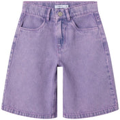 Name It Orchid Overdyed Nkfrose Dnm Hw Long Shorts 4009-Za F