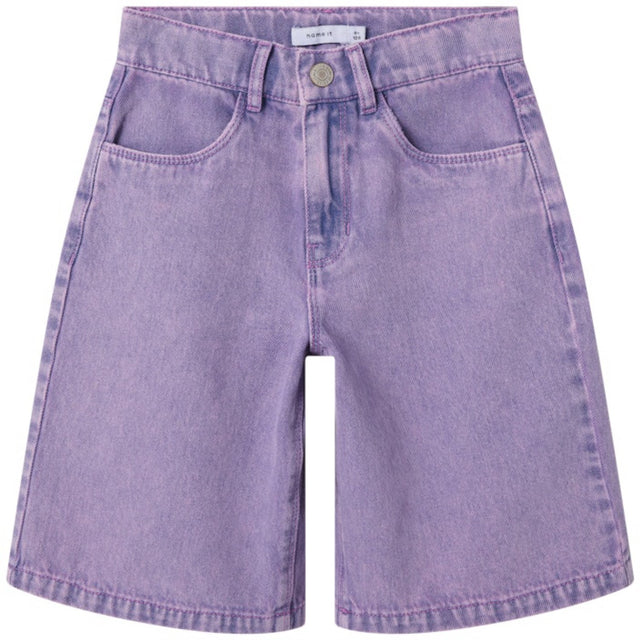 Name It Orchid Overdyed Nkfrose Dnm Hw Long Shorts 4009-Za F