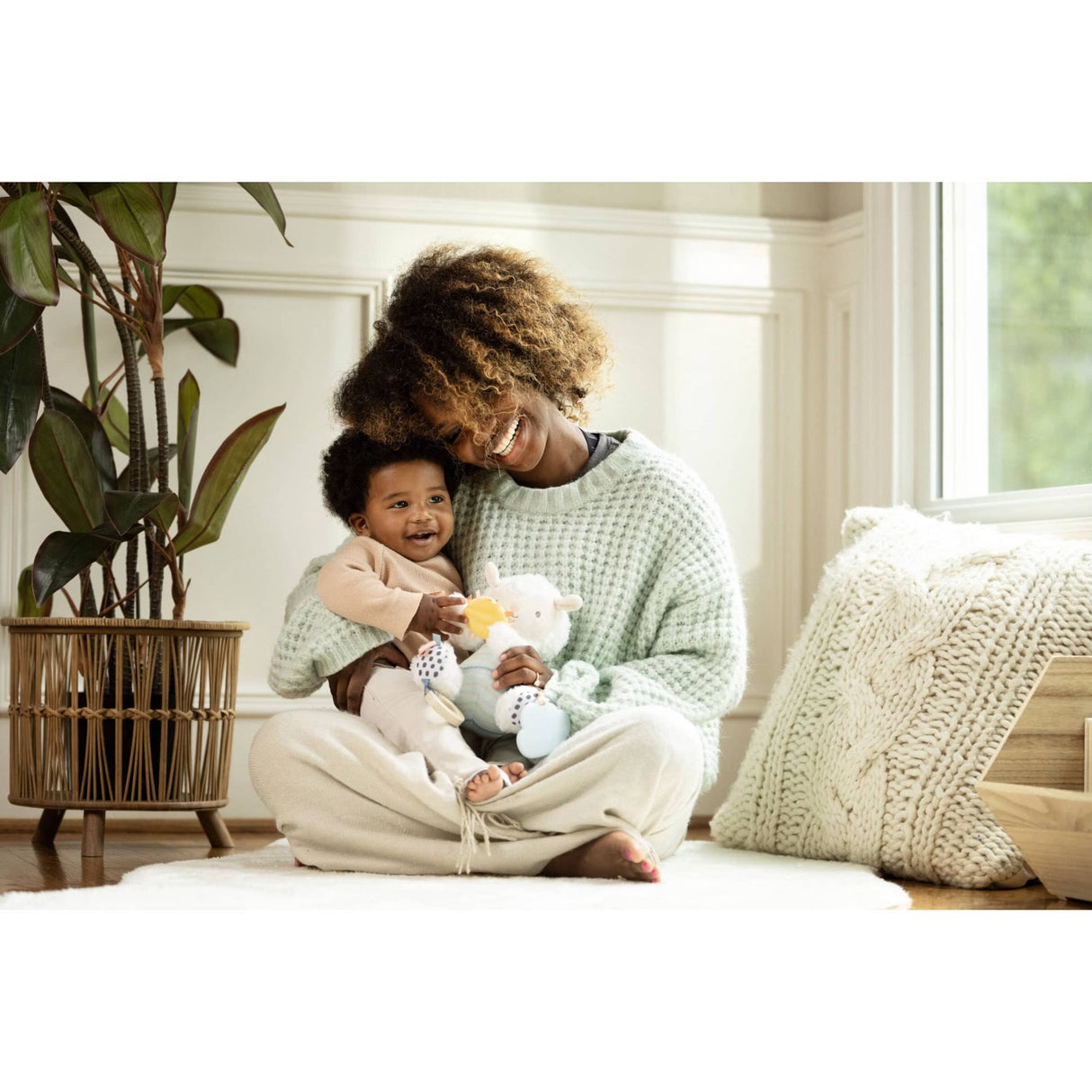 Ingenuity Sheppy™ The Sheep Calm Springs™ Plys Aktivitetslegetøj