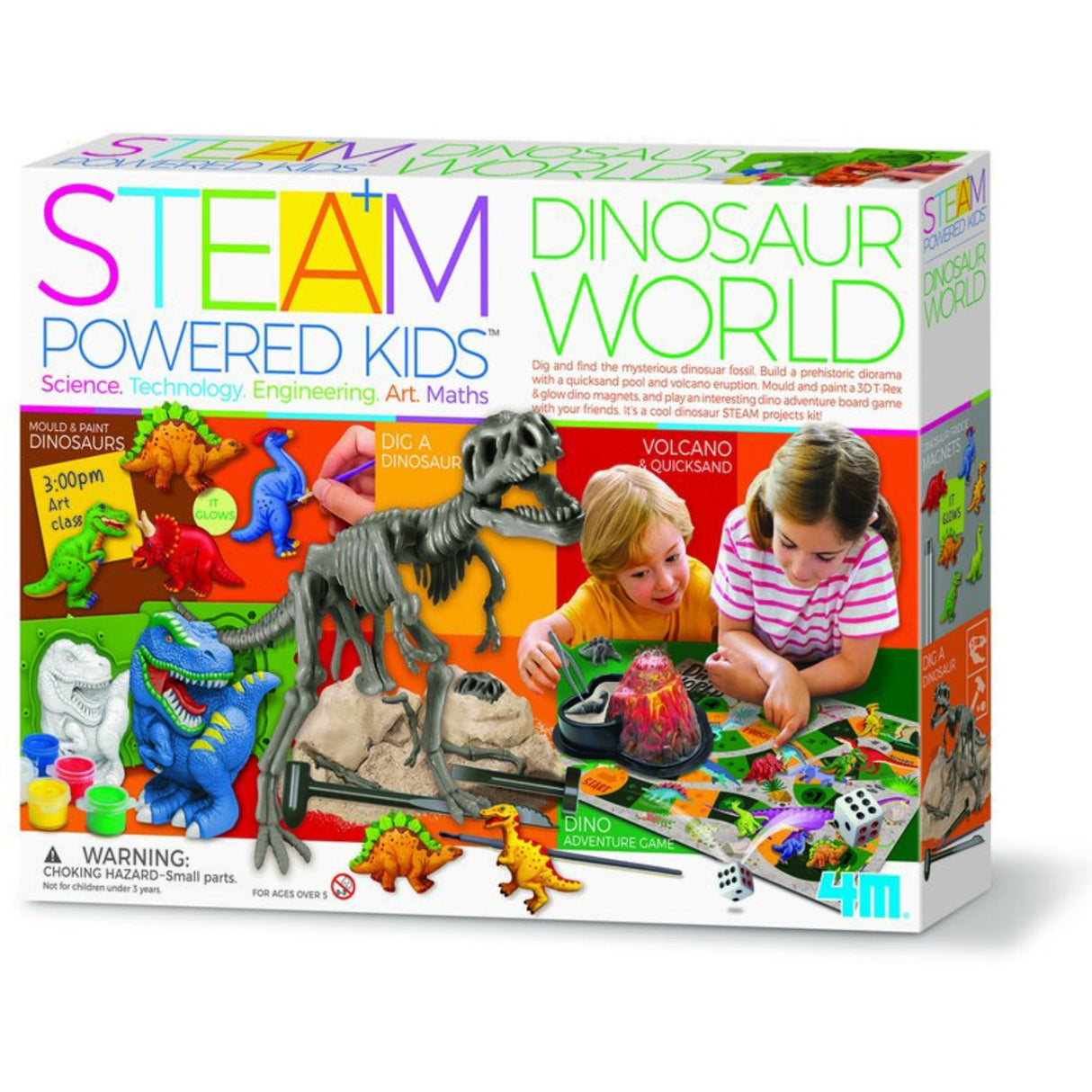 4M Steam Powered Kids / Dinosaurernes Verden