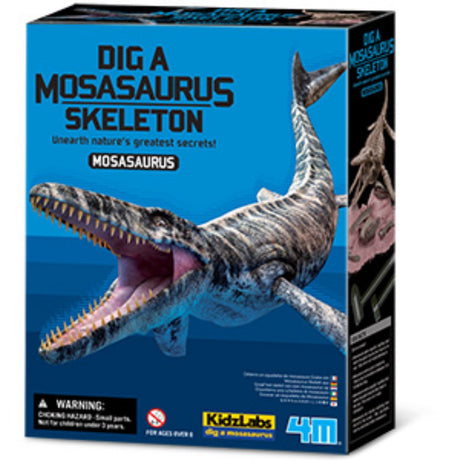 4M Udgrav Et Mosasaurus-Skelet