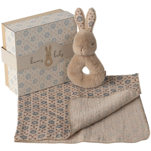 Maileg Rabbit Rangle Sæt - Cream Peach