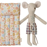 Maileg Strand Mus Med Luftmadras, Far - Flower