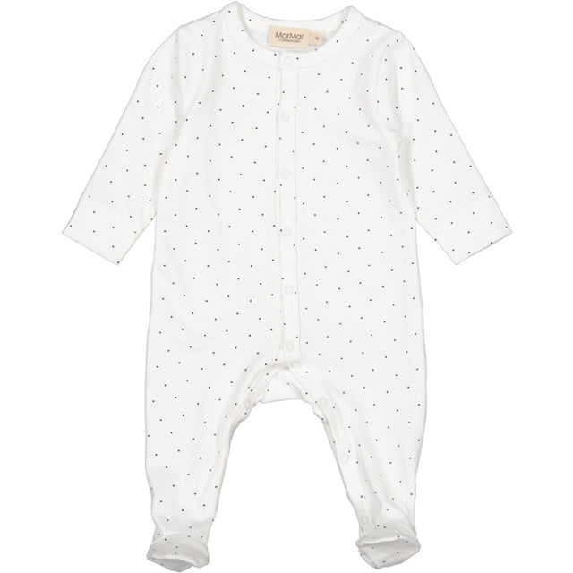MarMar Modal Smooth Print Blue Dot Rukano Onesie