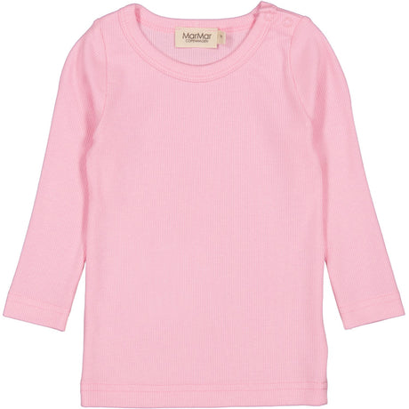 MarMar Modal Fine Rib Pink Blossom Tani Bluse